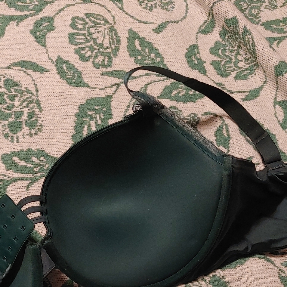 Soma Lace Overlay Push-Up Bra - Dark Green - Picture 6 of 10